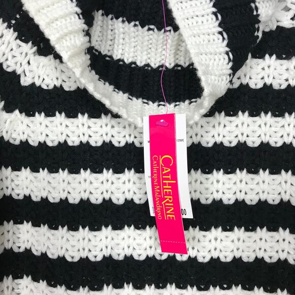 Catherine Malandrino Stripe Turtleneck Sweater - Picture 7 of 8